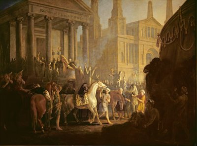 A Eleição de Dario (óleo sobre tela) de Sawrey Gilpin