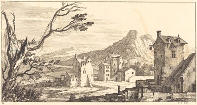 Paisagem com casas de Sébastien  Le Clerc I