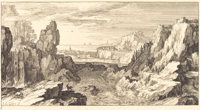 Paisagem montanhosa de Sébastien  Le Clerc I