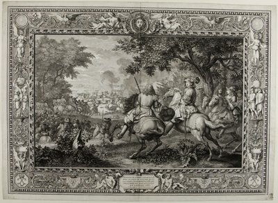Derrota do exército espanhol perto do canal de Bruges pelas tropas do rei Luís XIV 1667 de Sébastien Le Clerc the elder