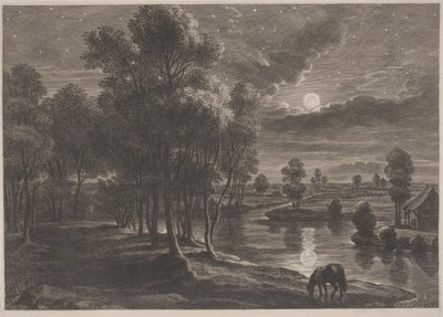 Paisagem do Rio Enluarada de Schelte Adams Bolswert, after Sir Peter Paul Rubens