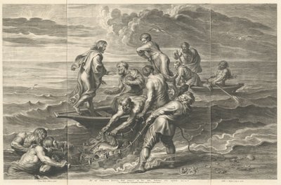 O Miraculous de Peixes de Schelte Adams Bolswert after Sir Peter Paul Rubens