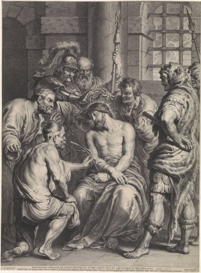 Coroando com espinhos de Cristo de Schelte Adamsz. Bolswert