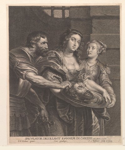 Salomé recebe a cabeça de João Baptista de Schelte Adamsz. Bolswert