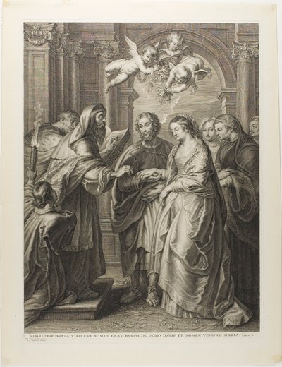 O casamento da Virgem de Schelte Adamsz. Bolswert