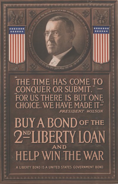 Compre um título do 2º Liberty Loan e ajude a ganhar a guerra, c.1917 (litografia) de School American