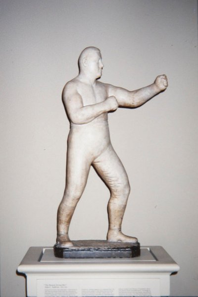 John L. Sullivan (mármore) de School American