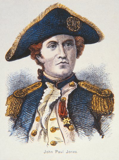 John Paul Jones (cor litho) de School American