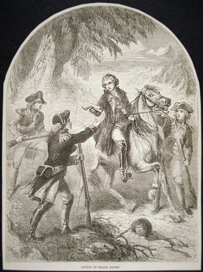 A prisão do Major André (litho) de School American