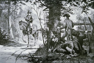 A captura do Major John Andre (litho) de School American