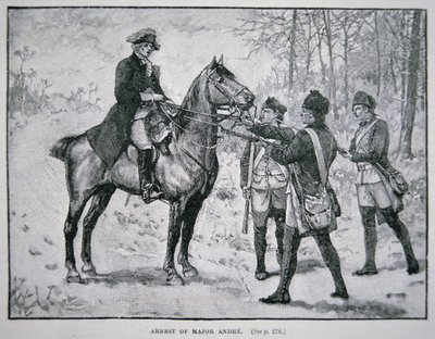 A captura do Major John Andre (litho) de School American