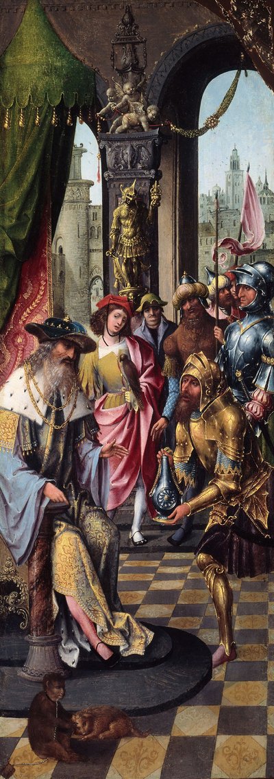 O Rei David a receber a Água da Cisterna de Belém de School Antwerp
