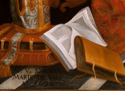 Santo Agostinho em adoração a Santa Maria de School Belgian