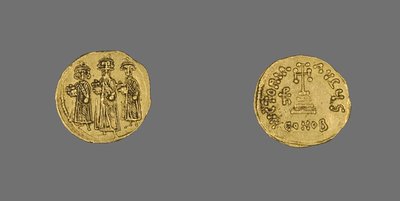 Solidus (Moeda) de Heraclius, 638 d.C. - 641 d.C. (ouro) de School Byzantine