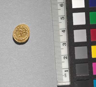 Solidus of Arkadios (reverso), 395-408 (ouro) (ver CVL 499734 para anverso) de School Byzantine