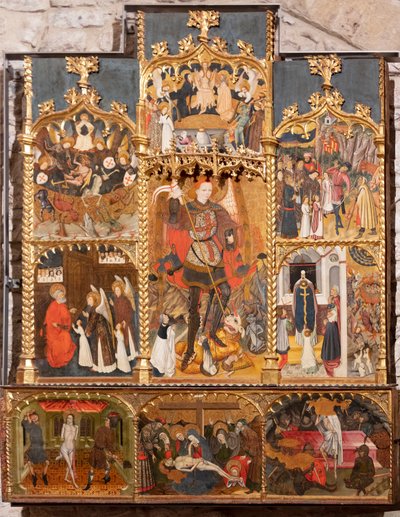 Altarpiece de Sant Miquel, Jaume Cirera, Guillem Talarn de School Catalan