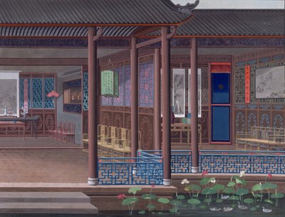 Acrescentar. Ou. 2192 Desenho do interior da casa de um funcionário chinês de School Chinese