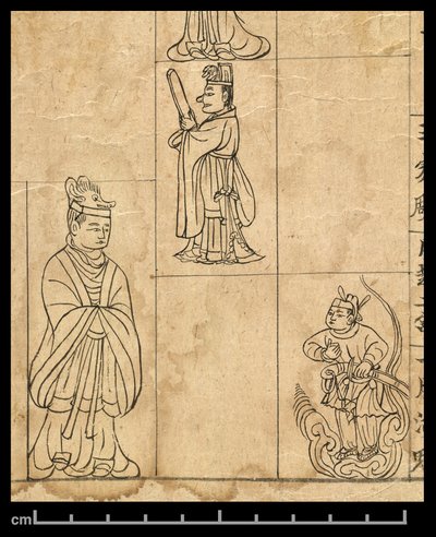 Almanaque para AD 978, Dunhuang Mogao, China, c.978 (tinta sobre papel) de School Chinese
