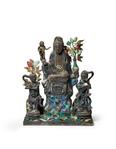 Grupo Figural Budista de School Chinese