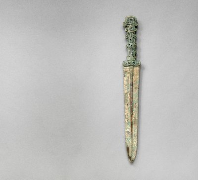 Adaga, noroeste da China, séculos 7 a 6 a.C. (bronze) de School Chinese