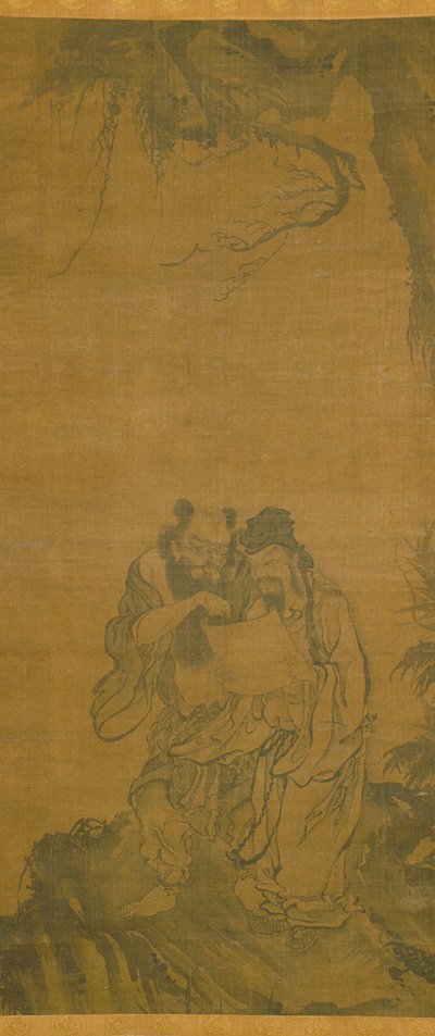 Imortais taoístas (tinta sobre seda) de School Chinese