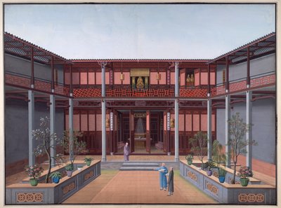 Honam Temple - Salão de Kuan Yin, Pátio do Zen de School Chinese