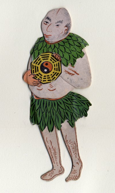 Homem a simbolizar "Yin e Yang". Objeto decorativo chinês. sd. Século XIX. de School Chinese
