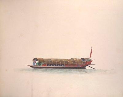Barco dos Músicos, c.1800-05 (aguarela sobre papel) de School Chinese