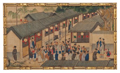 Uma das Vinte e Quatro Cenas do Sonho da Câmara Vermelha de School Chinese