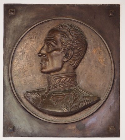 Simon Bolívar, baixo-relevo de School Colombian