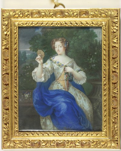 Marie-Angelique Scoraille de Rousille, Duquesa de Fontanges (esmalte) de School Continental