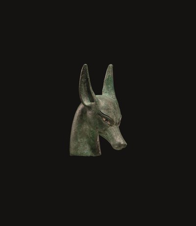 Um remate de cetro egípcio em bronze de School Egyptian