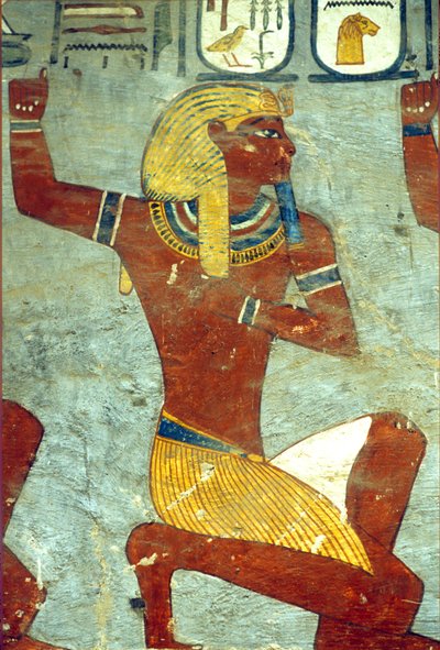 Egipto Antigo, Pintura, Túmulo de Ramsés I, Tebas de School Egyptian