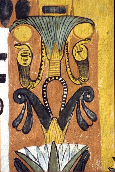 Egipto antigo, Pintura mural Túmulo de Sennedjem, Deir el Medina, Tebas, Túmulo dos Nobres de School Egyptian