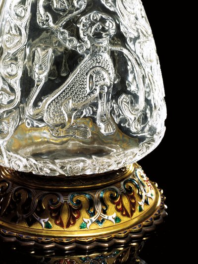 Fatimid ewer, Egypt, 975-1025, montado por Jean-Valentin Morel, Sevres de School Egyptian