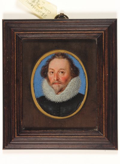 Um cavalheiro chamado William Shakespeare (aguarela em velino) de School English