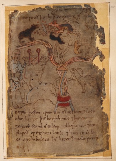 Desenhos anglo-saxões de animais, ilustração de 