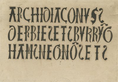 Barton sob Needwood Church - inscrições: fac-símile de tinta, nd [?18 cent] (desenho) de School English
