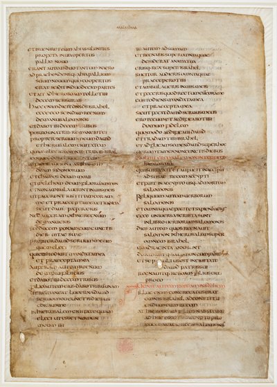 Fragmento da Bíblia do Livro dos Reis (a 