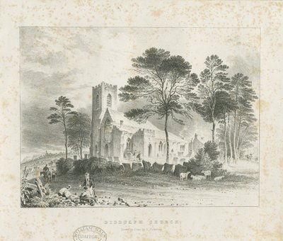 Biddulph (Old) Church: litografia, nd [?19 cent] (imprimir) de School English