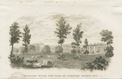 Burslem - Watlands House: gravura, nd [?19 cent] (estampado) de School English