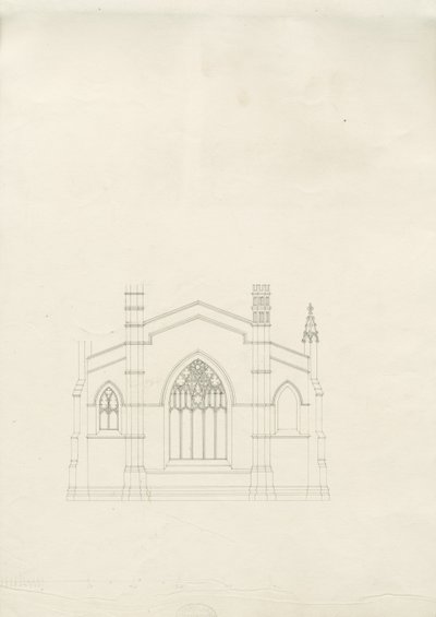 Burton-upon-Trent - Igreja da Santíssima Trindade: desenho, nd [?1820s] (desenho) de School English