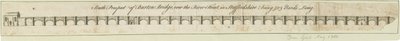 Burton-upon-Trent Bridge and Town: gravura, nd [1751] (imprimir) de School English