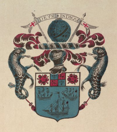 Brasão de armas da Antiga Companhia das Índias Orientais (impressão) de School English