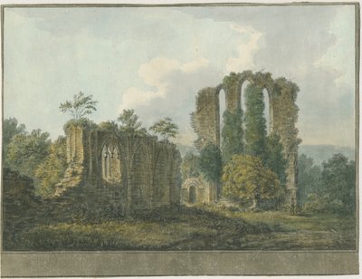Abadia de Croxden: pintura a aguarela, nd [1805] (pintura) de School English