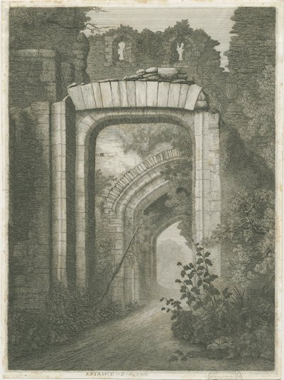 Castelo Dudley - A Entrada: água forte de School English