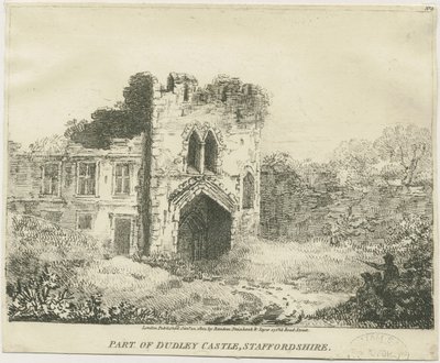 Dudley Castle - The Gatehouse: litografia, nd [c 1801] (imprimir) de School English