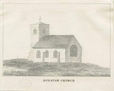 Dunston Church: desenho a lápis, nd [?19 cent] (desenho) de School English