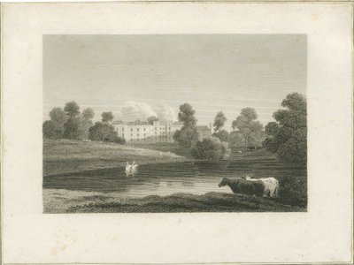 Enville Hall: gravura, nd [?late 18 cent] (imprimir) de School English