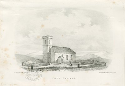 Foxt Church: litografia, nd [c 1840] (imprimir) de School English